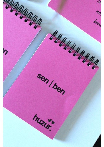 KAĞIT KAYIK Spi̇ralli̇ Not Defteri̇ Seti̇ Pembe Üçlü 40SAYFA 110 gr fiyatları