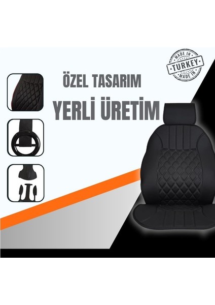 Mercedes A W177 2018 ve Sonrası - Sedan Uyumlu Oto Koltuk Minderi Ergonomik Elegance 2'li Lüks Set Siyah indirimleri