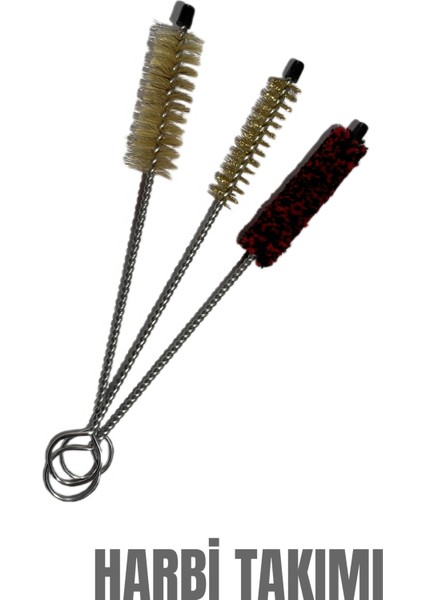 3'lü Silah Bakım Sprey Seti + Harbi Temizlik Fırça Takımı Pas Önleyici & Derinlemesine Temizlik