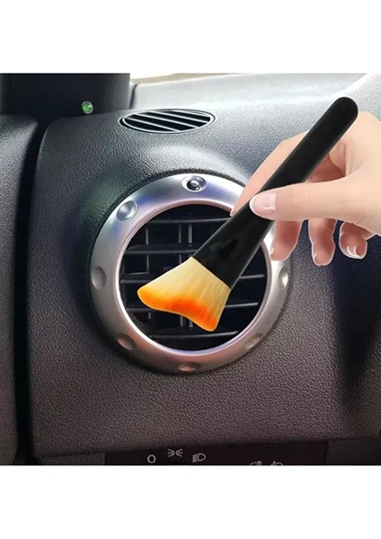 Uzun Araç Oto Araba Klima Havalandırma Detaylı Temizlik Fırçası Premium Yumuşak Tüylü modelleri
