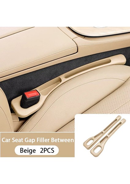 Yeni Nesil Esnek Telefon Cüzdan Anahtar Para Düşme Engelleyici Araç Koltuk Arası Düzenleyici Bej