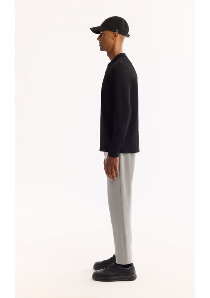 Erkek Siyah Polo Yaka Rayon Tüylenmeyen Basic Triko Regular Fit Kazak B005150 modelleri