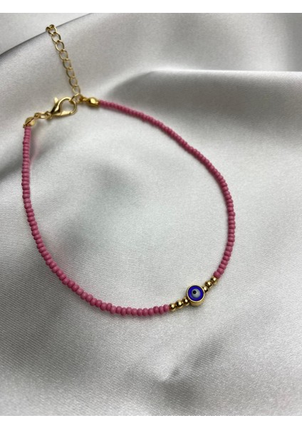 Pembe Boncuk Kadın Bileklik