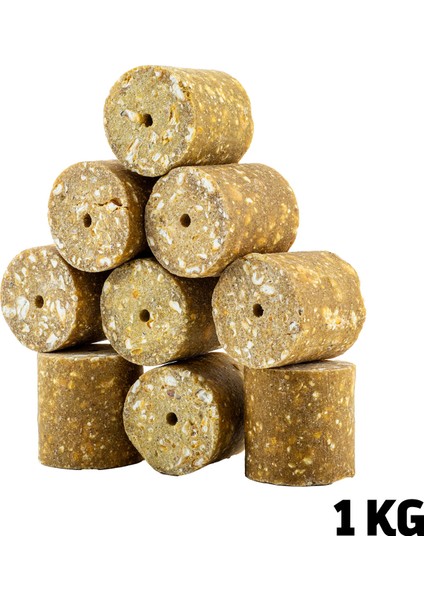 Sazan Yemi - Delikli Küspe - Mısır - Silindir - 1 kg Paket