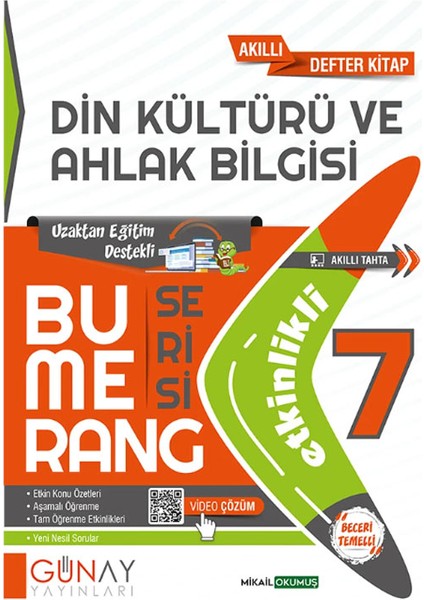 7. Sınıf Bumerang Serisi Etkinlikli Matematik Din Kültürü ve Ahlak Bilgisi Seti 2026 Güncel Basım modelleri