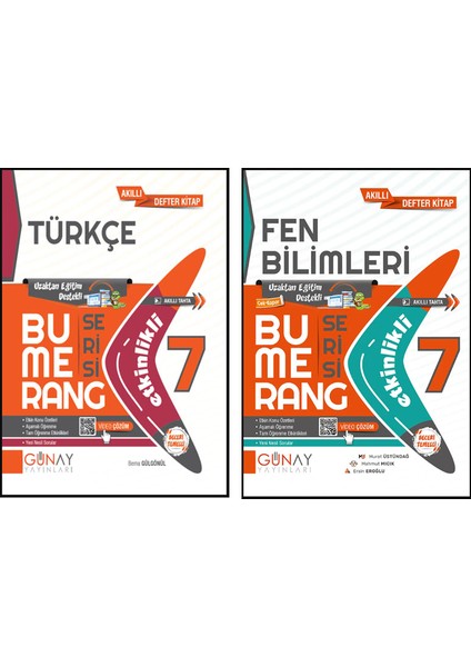 7. Sınıf Bumerang Serisi Etkinlikli Türkçe Fen Bilimleri Seti 2026 Güncel Basım