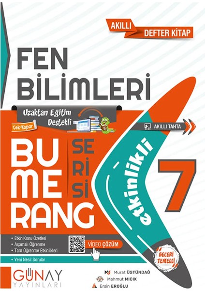 7. Sınıf Bumerang Serisi Etkinlikli Türkçe Fen Bilimleri Seti 2026 Güncel Basım modelleri