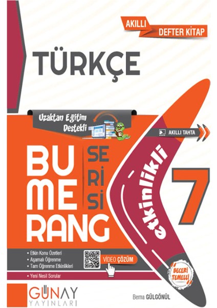 7. Sınıf Bumerang Serisi Etkinlikli Türkçe Fen Bilimleri Sosyal Bilgiler Din Kültürü Seti 2026 Güncel Basım fiyatları