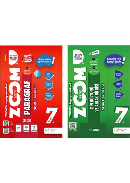 7. Sınıf Zoom Serisi Paragraf Din Kültürü ve Ahlak Bilgisi Soru Bankası Seti 2026 Güncel Basım