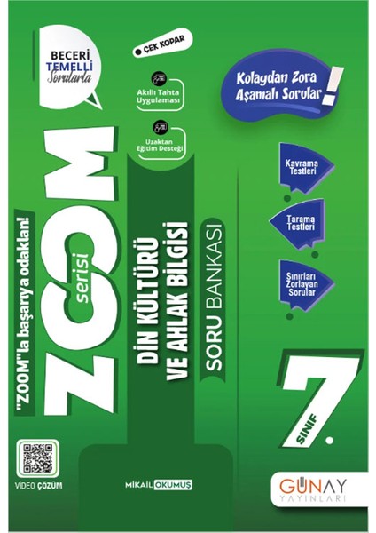 7. Sınıf Zoom Serisi Matematik Din Kültürü ve Ahlak Bilgisi Soru Bankası Seti 2026 Güncel Basım modelleri