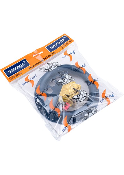 Sazan El Oltası Takımı - Büyük Kasnaklı - Savage - 4 Iğneli - Küspeli fırsatları