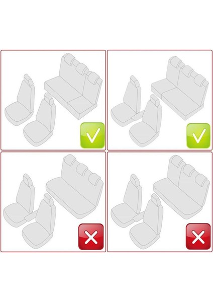 Daihatsu Yrv 2+1 Parçalı Lüx Deri Detaylı Oto Koltuk Kılıfı Ön Arka Takım Platınum Bej