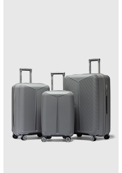 My-Pp Bilbao Tekerlekli Kırılmaz Valiz 3'lü Set Bavul