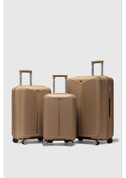 My-Pp Bilbao Tekerlekli Kırılmaz Valiz 3'lü Set Bavul