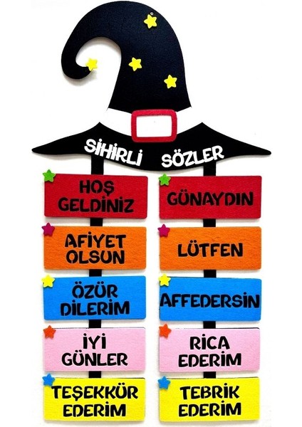 Sihirli Sözler (Keçe Eğitim Materyali)