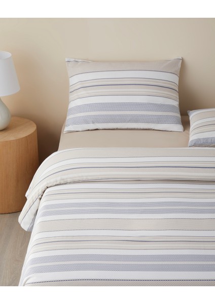 Pure Line Kolay Ütülenir Çift Kişilik Nevresim Takımı 200X220 cm Bej fiyatları