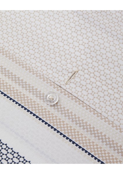 Pure Line Kolay Ütülenir Çift Kişilik Nevresim Takımı 200X220 cm Bej