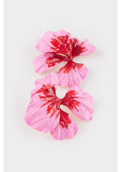 Kadın Pembe Çiçek Küpe F9978AXNS fiyatları