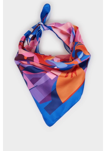 Kadın Desenli Fular G1576AX25WN