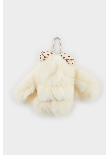 Kadın Bej Tavşan Charm Anahtarlık F6895AXNS