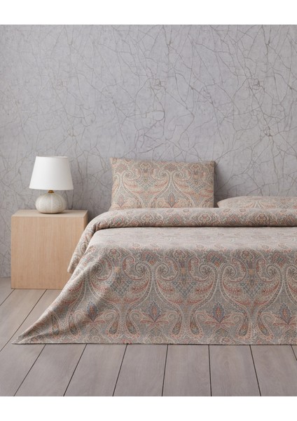 Boho Chic Pamuk Çift Kişilik Nevresim Takımı 200X220 cm Bej