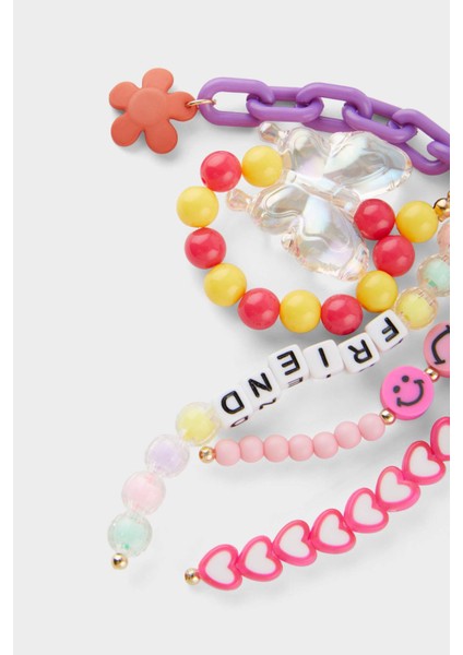 Kadın Renkli Kalp Detaylı Charm Anahtarlık F6959AXNS fiyatları