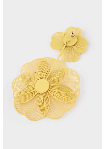 Kadın Sarı Çiçek Küpe F9974AXNS modelleri