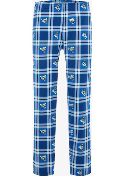 Erkek Bisiklet Yaka Hayvan Desenli Pijama Takımı modelleri