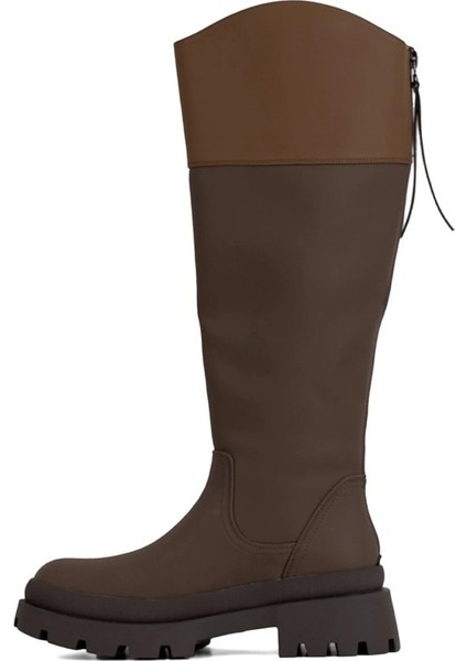 24K418 Koyu Haki Kadın Bot modelleri