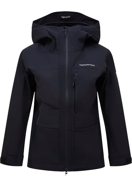 Ascent Softshell Kadın Siyah Kayak Ceketi