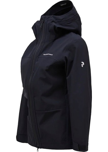 Ascent Softshell Kadın Siyah Kayak Ceketi