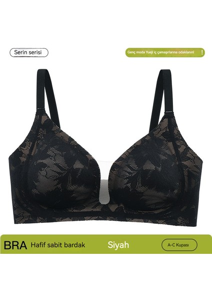Dantel Iç Çamaşırı Mesh Derin V Anti Sarkma Yumuşak Destek Sütyen (Yurt Dışından)
