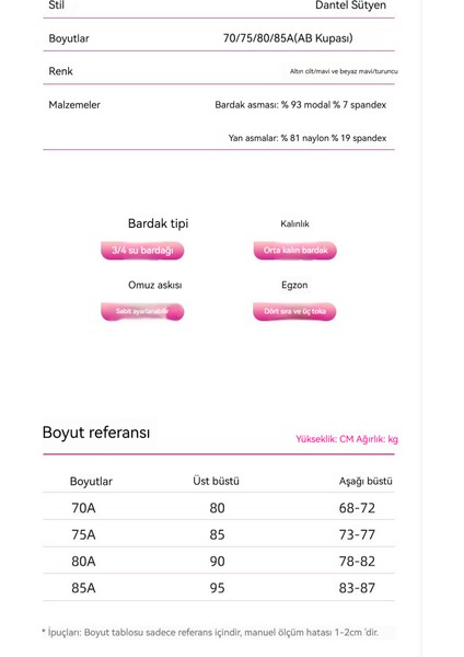 Dantel Iç Çamaşırı Mesh Derin V Anti Sarkma Yumuşak Destek Sütyen (Yurt Dışından) indirimleri