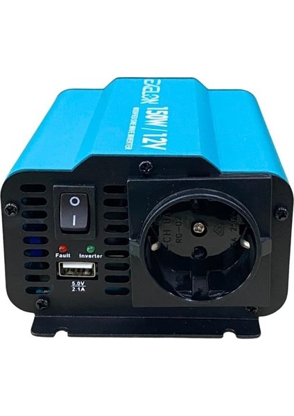 12V Dc 220V Ac Inverter 600W (Modifiye Sinüs) (Usb Çıkışlı-Maşalı) fiyatları