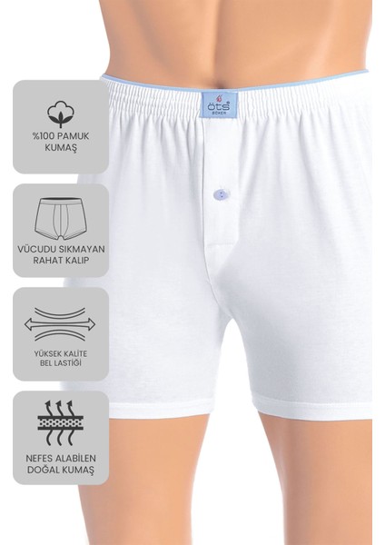 Premium 5'li Erkek Boxer Düğmeli, Süprem - Hediye Kutulu, %100 Pamuk, Ultra Yumuşak Kumaş, Rahat Kalıp, Etiketsiz ve Kaliteli İç Giyim modelleri