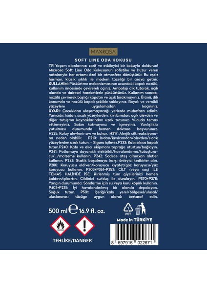 Soft Line Room Sprey Oda Kokusu 500 ml fırsatları