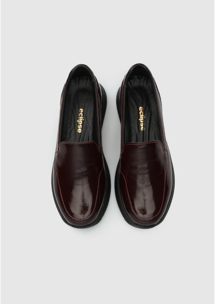 Bordo Deri Kadın Ayakkabı indirimleri