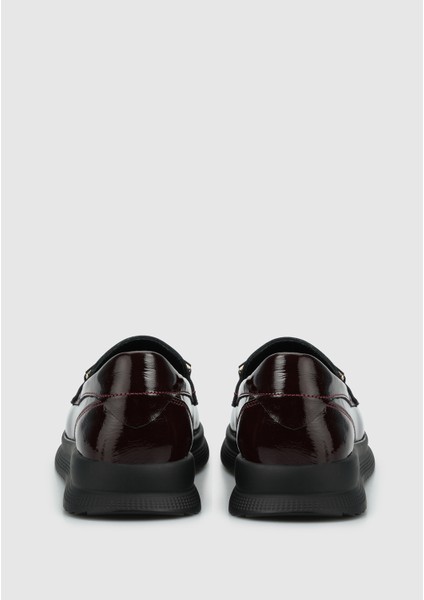 Bordo Deri Kadın Ayakkabı fırsatları