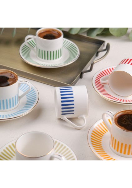 Alya Mix Kahve Fincan Takımı 80CC 6 Kişilik 12 Parça fiyatları