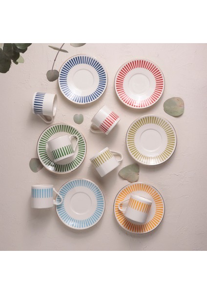 Alya Mix Kahve Fincan Takımı 80CC 6 Kişilik 12 Parça indirimleri