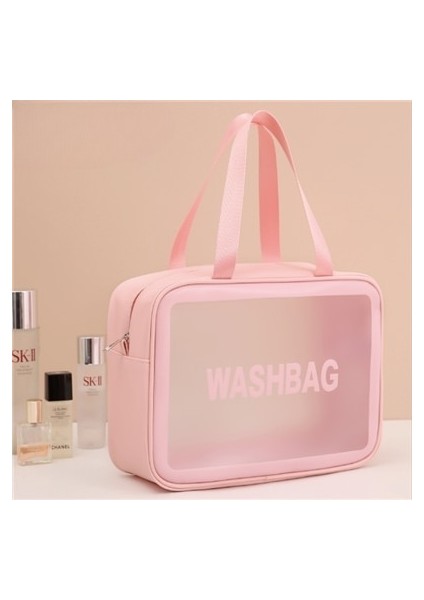 Büyük Kapasiteli Taşınabilir El Tipi Pu Buzlu Su Geçirmez Tuvalet Malzemeleri Saklama Toz Geçirmez Kozmetik Çantası (Yurt Dışından) fiyatları