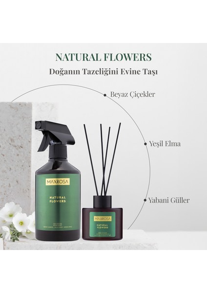 Natural Flower Reed Diffuser Çubuklu Oda Kokusu 100 ml fiyatları