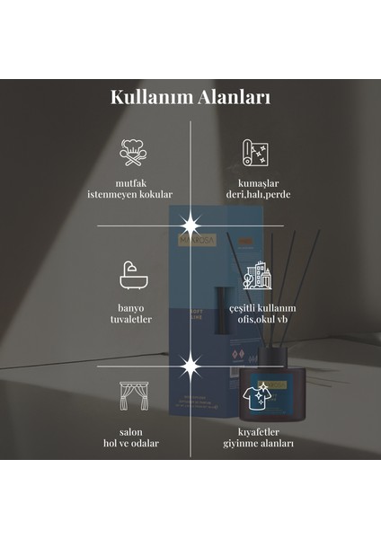 Soft Line Reed Diffuser Çubuklu Oda Kokusu 100 ml modelleri