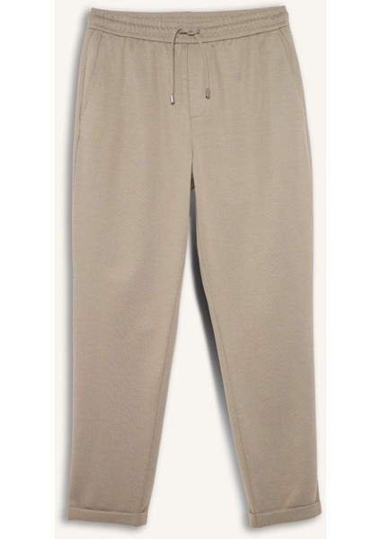 Jogger Fit Beli Bağcıklı Lastikli Esnek Kumaş Cepli Duble Paça Pantolon Y2651AZ25AU