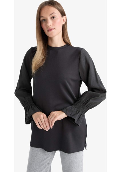 Regular Fit Bisiklet Yaka Uzun Kollu Tunik F6165AX25AU modelleri