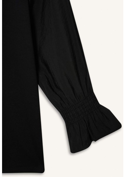 Regular Fit Bisiklet Yaka Uzun Kollu Tunik F6165AX25AU