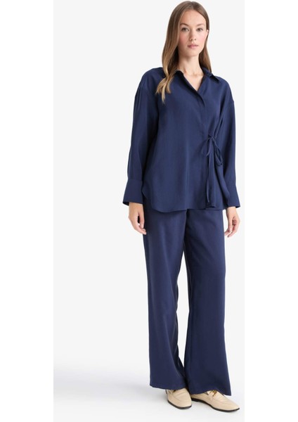 Regular Fit Beli Lastikli Modal Pantolon F9413AX25AU fırsatları