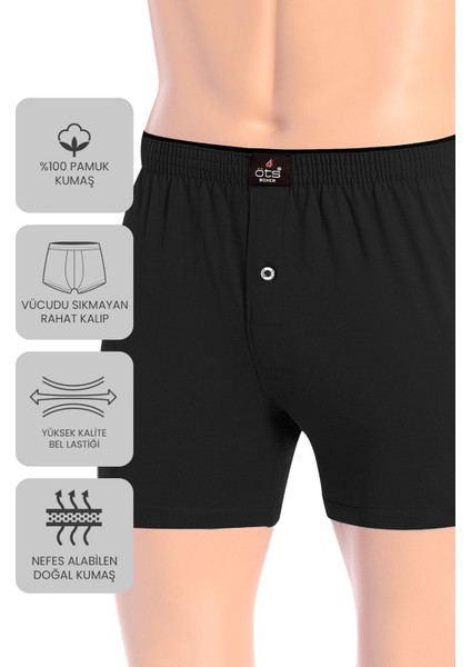 Premium 5'li Erkek Boxer Düğmeli, Süprem - Hediye Kutulu, %100 Pamuk, Ultra Yumuşak Kumaş, Rahat Kalıp, Etiketsiz ve Kaliteli İç Giyim modelleri