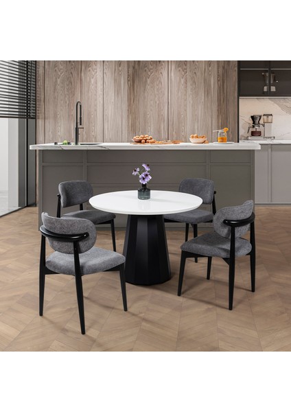 Ren 4 Sandalyeli Mutfak Masa Takımı
