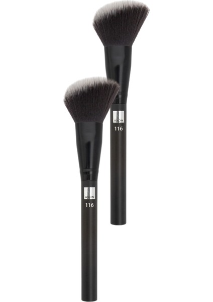 Angled Allık Fırçası Ikili Set